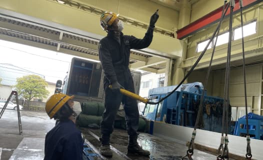 関本組 現場見学の様子